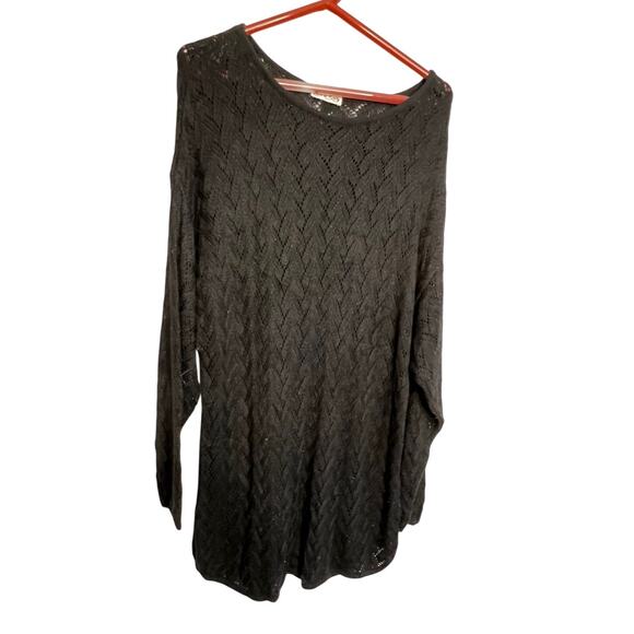 Zero To Sixty Black Womens Trisha Sayad Sweater Size One Size Fits All! - Picture 1 of 6